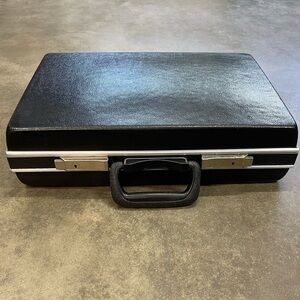 Vintage Eastern Case Co US Government Briefcase Hardcase w/ Key